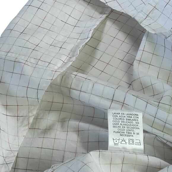 Roper Shirt Women Size 1X White Long Sleeve Faceted Snaps Color Checks Western - Picture 10 of 12